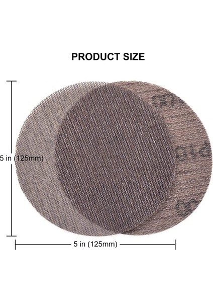 30 Adet Örgü Zımpara Diskleri 125MM 80-600 Grit Kanca ve Döngü Zımpara Kağıdı Kuru Zımpara Diskleri Zımpara Yedek Pedleri (Yurt Dışından)