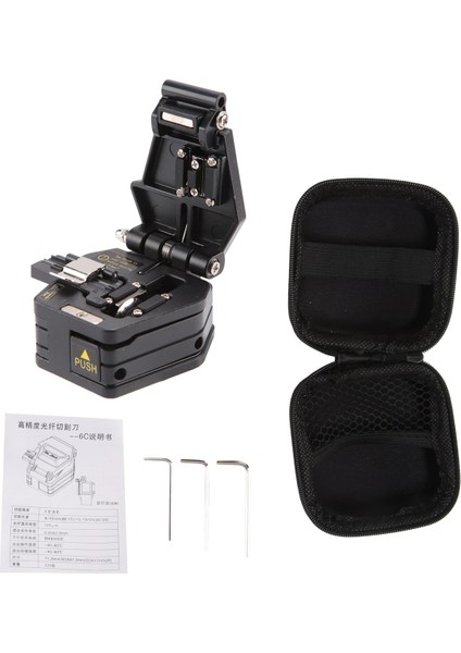 Fiber Cleaver -6c Kablo Kesme Bıçağı Fttt Fiber Optik Bıçak Araçları Kesici Yüksek Hassasiyetli Cleavers 16 Yüzey Bıçağı (Yurt Dışından)