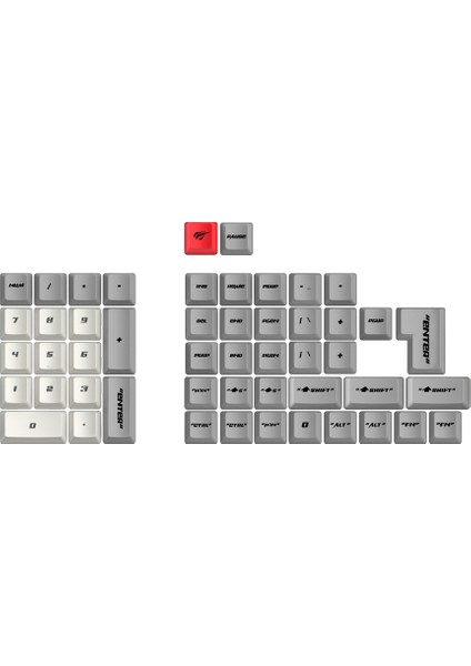 Gamenote Keycaps 136 Parça Pbt Gaming Mekanik Klavye Tuş Takımı