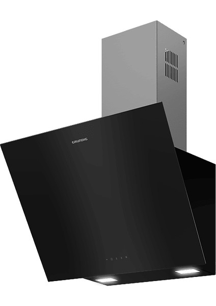 Gdsp 2474 Bb Yatay Cam Duvar Tipi Davlumbaz Siyah