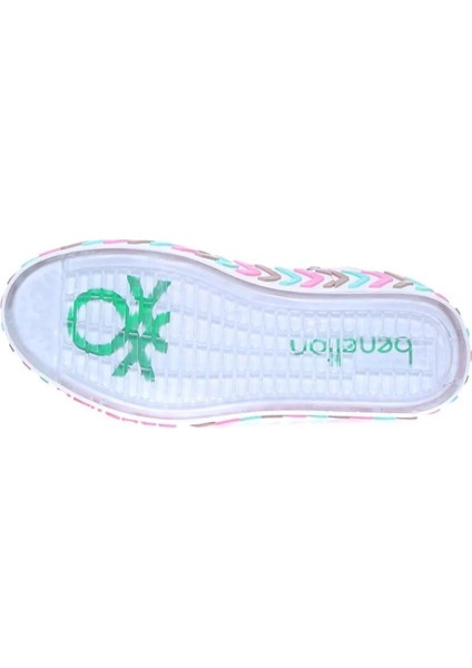 BN30635-433 Kız Çocuk Keten Ayakkabı Pembe
