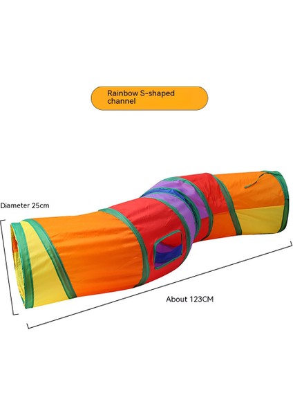 Kedi Tüneli Evcil Hayvan Malzemeleri Kedi S Şeklinde Gökkuşağı Tüneli (Yurt Dışından)
