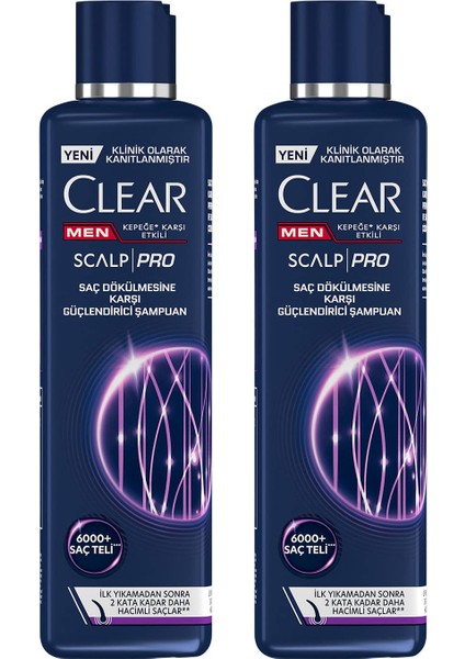 Men Scalp Pro Saç Güçlendirici Şampuan 300 Ml X 2 Adet