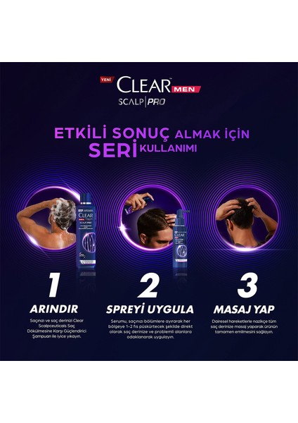 Men Scalp Pro Saç Güçlendirici Şampuan 300 Ml X 2 Adet