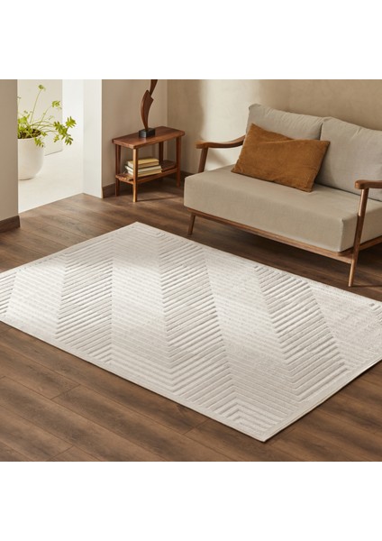 7/24 Iskandinav Corner Beyaz 120X180 cm Salon Mutfak Halısı Yolluk Kilim modelleri
