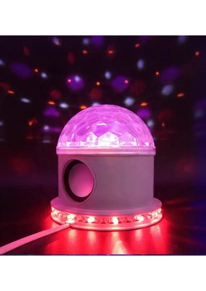 LED Kristal 10WATT Bluetooth Hoparlörlü Gece Lambası LED Işıklı Atmosfer Gece Lambası Disko Lambası fırsatları