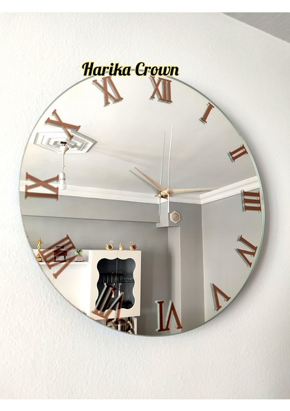 Gerçek Aynalı Dekoratif Duvar Saati (40 Cm)