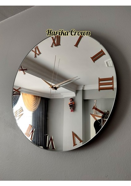 Gerçek Aynalı Dekoratif Duvar Saati (40 Cm) fiyatları