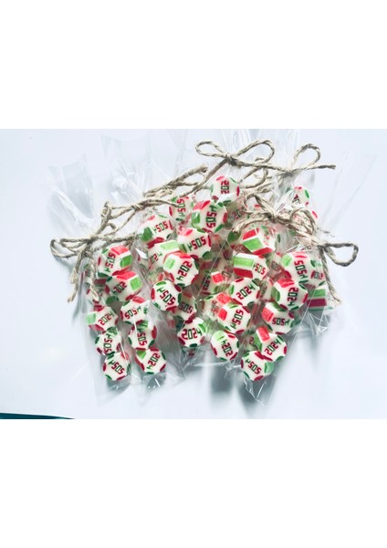 2024 Desenli Özel Yılbaşı Parmak Şeker 50 Adet