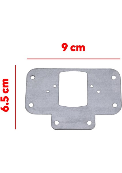 Dolap Kapak Taş Menteşe Tamir Sacı Nobel Pratik Onarım Kiti 6,5x9 cm Yuva Tablası 6 Adet