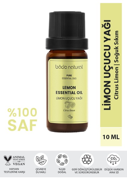 Bade Natural Limon Uçucu Yağı %100 Saf 10 ml