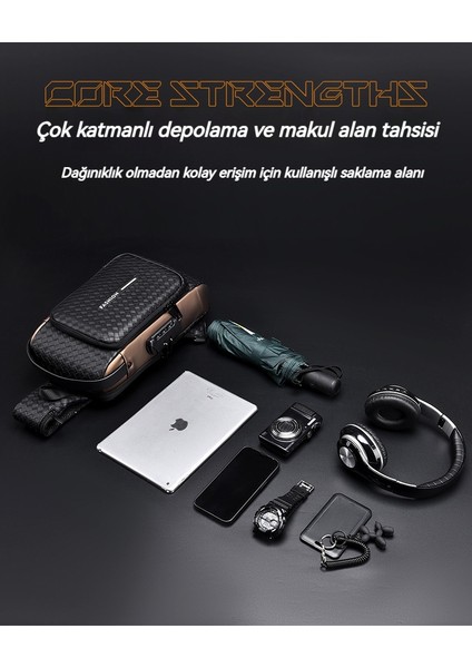 Baırang Erkek Çanta Omuz Crossbody Çok Fonksiyonlu Spor Su Geçirmez Göğüs Çantası (Yurt Dışından) modelleri