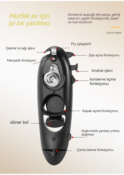 Mutfak Malzemeleri Manuel Çok Fonksiyonlu Şişe Açacağı (Yurt Dışından) fiyatları