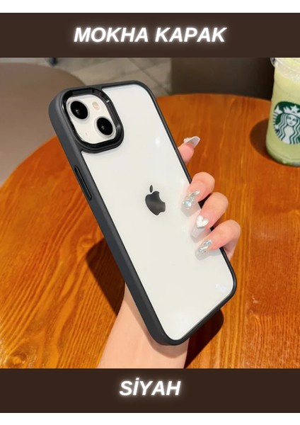 iPhone 11 ile Uyumlu Mokha Kılıf Sararmaz Çizilmez Metal Kamera Korumalı