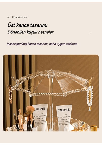 Hafif Lüks Döner Masaüstü Kozmetik Saklama Kutusu Cilt Bakım Ürünleri Masaüstü Raf (Yurt Dışından) fiyatları