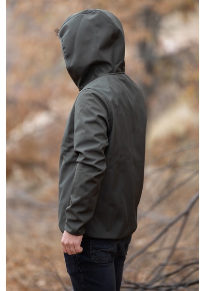 Yeşil Kapüşonlu Softshell Mont indirimleri
