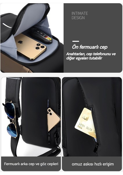 Baırang Erkek Çanta Omuz Crossbody Çok Fonksiyonlu Spor Su Geçirmez Göğüs Çantası (Yurt Dışından) fiyatları