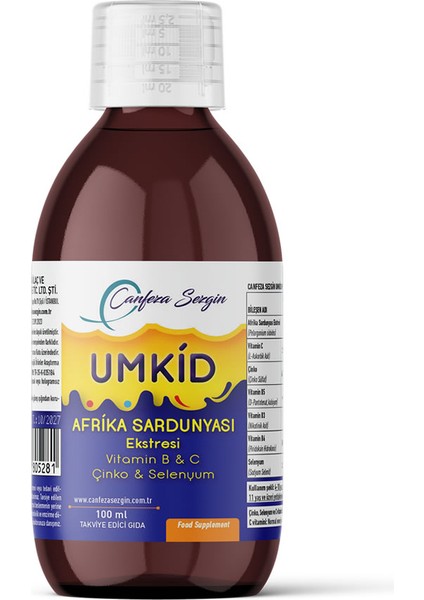 Umkid Afrika Sardunyası Ekstresi Vitamin B & C Çinko & Selenyum fiyatları