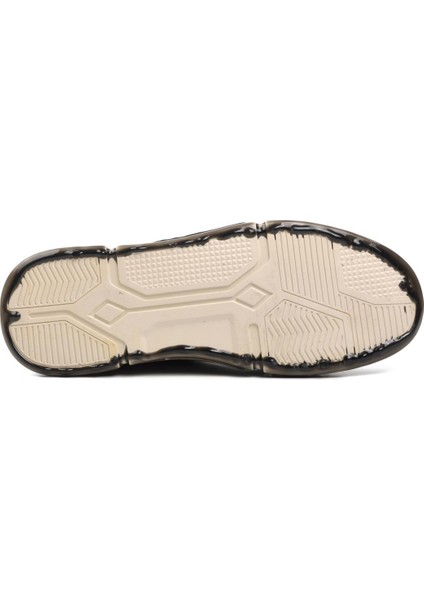 152-18220 Siyah Deri Erkek Hi Sneaker indirimleri