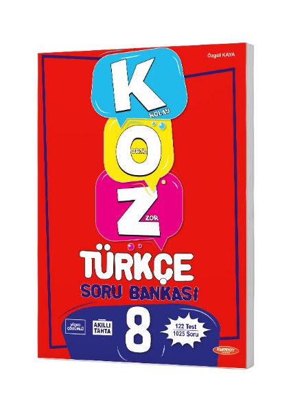 Kurmay Yayınları 8.Sınıf Koz Türkçe Soru Bankası