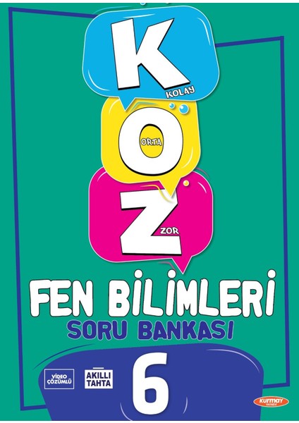 Kurmay Yayınları 6.Sınıf Koz Fen Bilimleri Soru Bankası