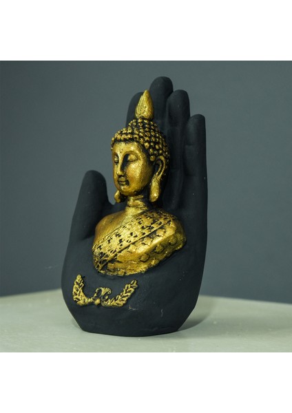 Buddha El Anlamlı Dekoratif Hediyelik Konsol Süsü Dekor Obje