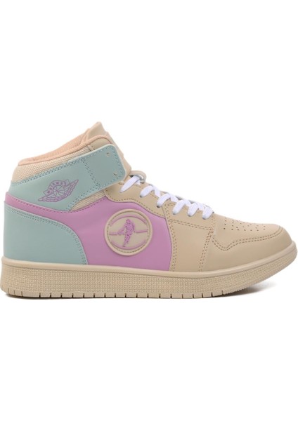Sloga Hı Bej-Lila-Yeşil Unisex Hi Sneaker