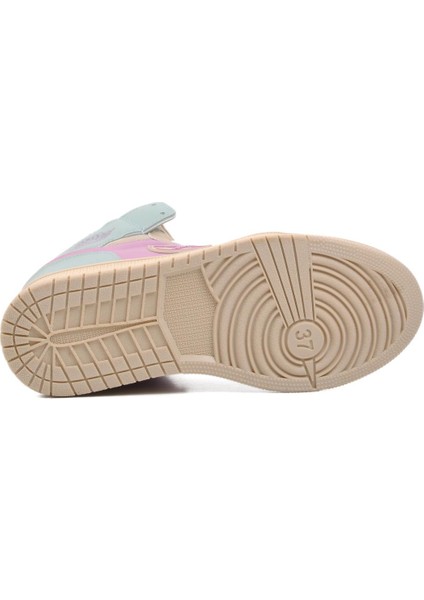 Sloga Hı Bej-Lila-Yeşil Unisex Hi Sneaker