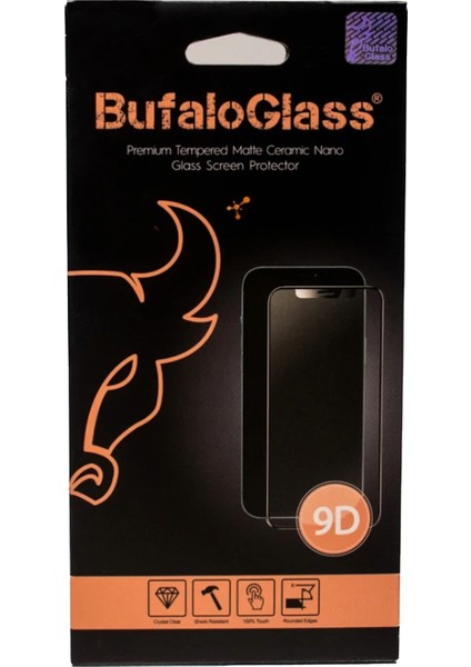 BufaloGlass iPhone 13 Güçlendirilmiş Mat Seramik Ekran Koruyucu