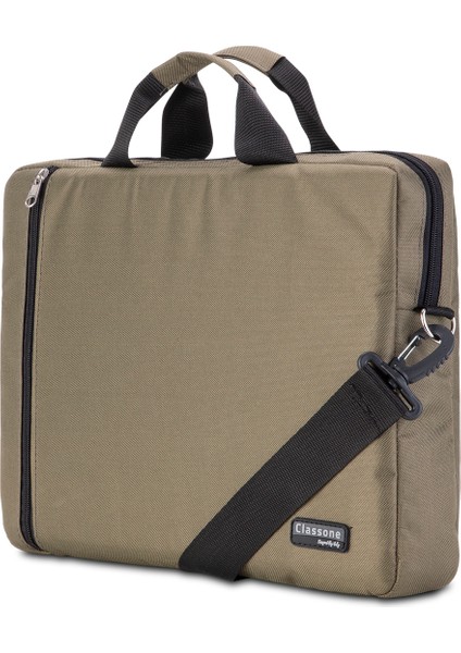 WTX207 Wtxpro Serisi Su Geçirmez Kumaş 15.6 Inch Uyumlu Macbook, Laptop , Notebook El Çantası- Yeşil