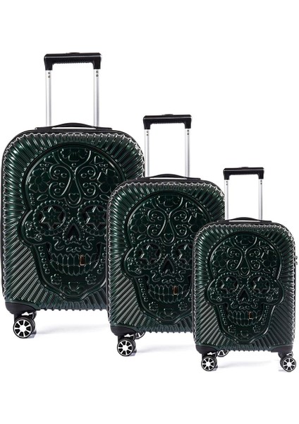 5186 Parlak Polıkarbon 3 Lü Valiz Seti modelleri