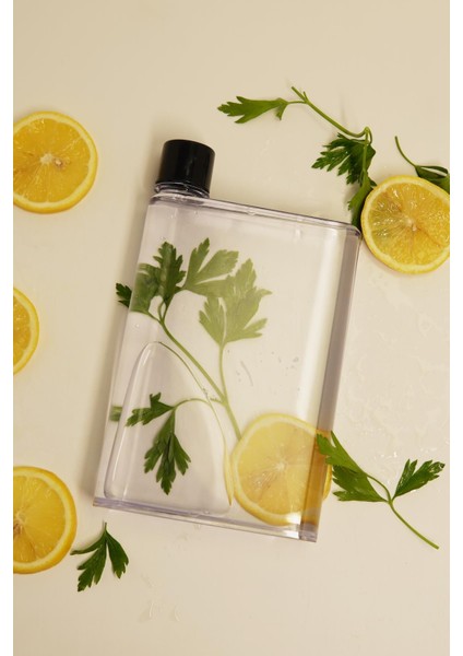 Sahara A6 Memo 350ML Bottle Motivasyonel Su Matarası Notebook Sporcu Suluk Su Şişesi