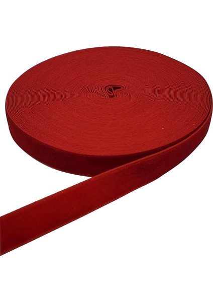 Roco Paper Yeniyıl Yılbaşı Kırmızı Kadife Kurdele 3 cm 18 Metre