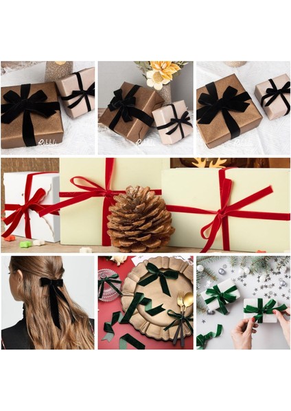 Roco Paper Yeniyıl Yılbaşı Kırmızı Kadife Kurdele 3 cm 18 Metre fırsatları