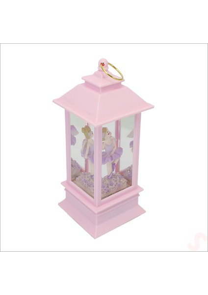 Uçuşan Simli,12,5cm x 5cm LED Işıklı Balerin Fener Küre - C fırsatları
