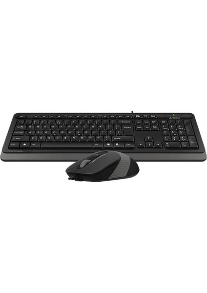 A4 Tech F1010 Q USB Gri mm Kablolu Klavye Mouse Set