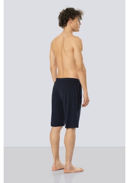 2172 Modal Erkek Bermuda Tek Alt - Lacivert