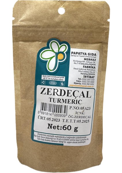 Toz Zerdeçal 60 G ℮