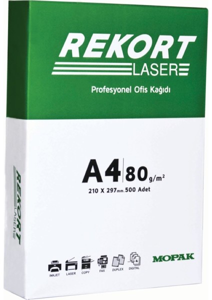 Rekort 80 gr 5 Top A4 Fotokopi Kağıdı 2500 Yaprak modelleri