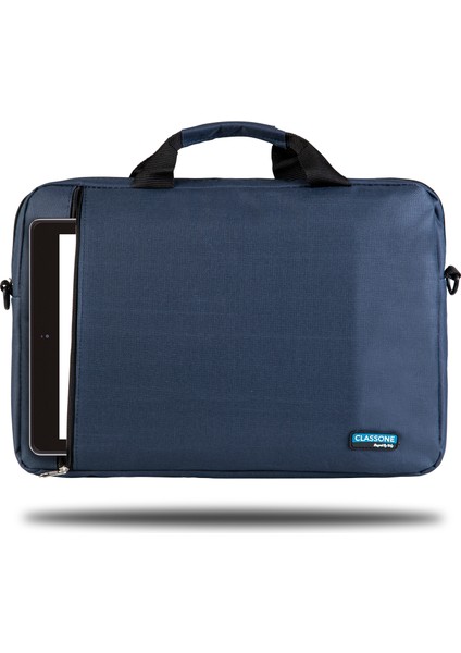 WTX201 Wtxpro  Serisi 15.6 Inch Uyumlu Su Geçirmez Kumaş Macbook, Laptop , Notebook El Çantası- Lacivert