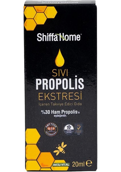 Hassas Terazi Doğal Ürünler Sıvı Propolis 20 Ml. 1. Kalite