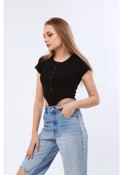 Fancy Kadın Vücuda Oturan Fitilli Slim Fit Bodysuit