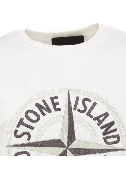 Erkek Mevsimlik Stone Premium Pamuklu Kumaş Iki Iplik Sweatshirt Logolu Model Regular Fit modelleri