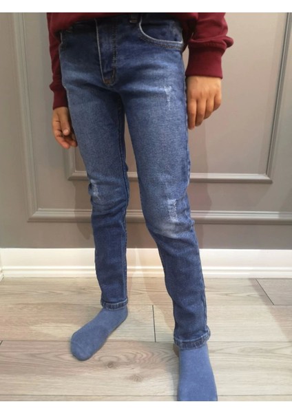 Daniel Milano Booss Erkek Çocuk Denim Kot Pantolon Açık Mavi 2819