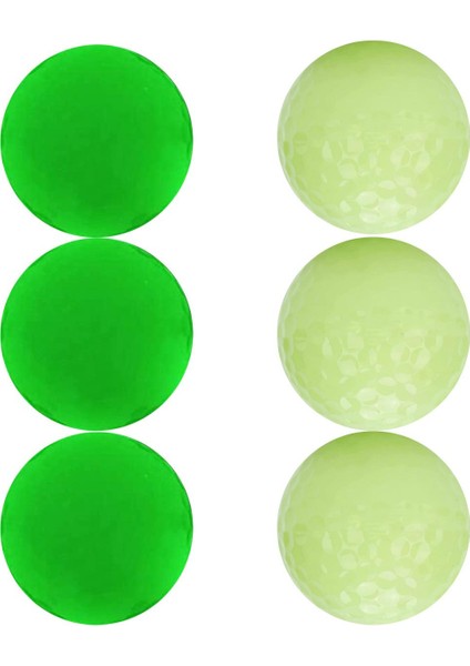 Maç Gecesi Sporları Için Karanlıkta Parlayan 6 Parça Işıklı Gece Golf Topu (Yurt Dışından) indirimleri