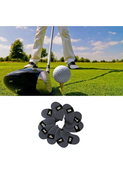 10'lu Paket Golf Başlığı Gri Numaralı Kapakları (Yurt Dışından) fırsatları