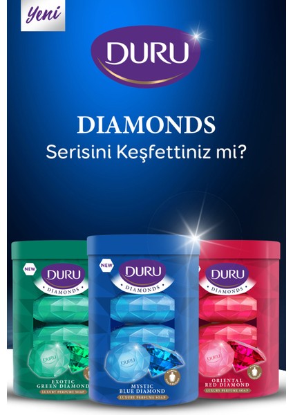 Diamonds Serisi Mystic Blue Diamond 16 Adet Güzellik Sabunu 4 x 360 gr fırsatları