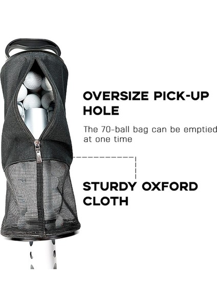 Golf Çantası Retriever Çıkarılabilir Tüp Taşınabilir Golf Topu Toplayıcı Çanta Mavi (Yurt Dışından) indirimleri