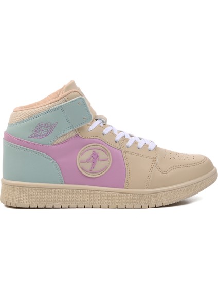 Sloga Hı Bej-Lila-Yeşil Unisex Hi Sneaker