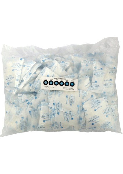 25 G x 100 Adet Silikajel Nem Alıcı Paket (Nonwoven, Polietilen Poşette)